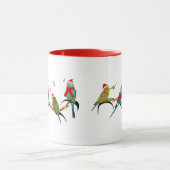 Christmas Budgie Frenzy Mug (Centre)