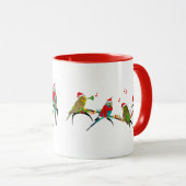 Christmas Budgie Frenzy Mug (Devant droit)