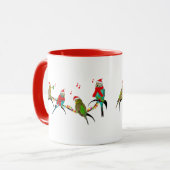 Christmas Budgie Frenzy Mug (Devant gauche)
