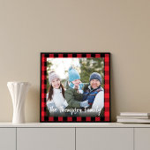 Christmas Buffalo Check Aangepast Foto Afdruk
