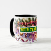 Christmas Bulbs Ornamenten Koffie Mok (Voorkant links)