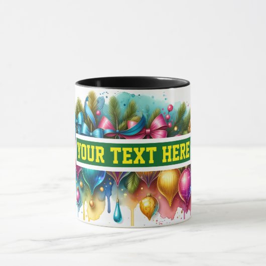 Christmas Bulbs Ornaments Coffee Mug Mok (Midden)