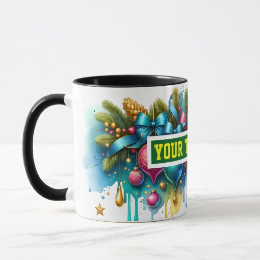 Christmas Bulbs Ornaments Coffee Mug Mok (Links)