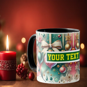 Christmas Bulbs Watercolor Coffee Mok