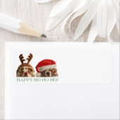 CHRISTMAS BULLDOGS RETOURADRES LABELS (Insitu)