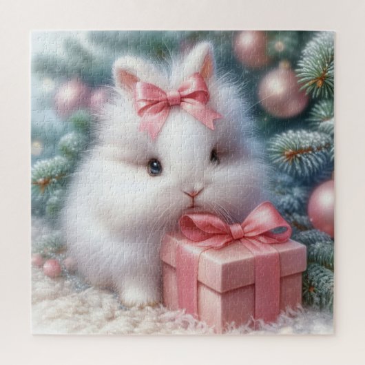 Christmas Bunny Puzzle Legpuzzel (Verticaal)