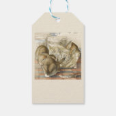 Christmas Bunny Rabbits Cadeaulabel (Achterkant)
