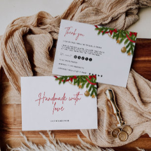 Christmas Business Bedankt Card Sjabloon Kaart