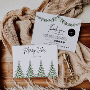 Christmas Business Bedankt Card Sjabloon Kaart