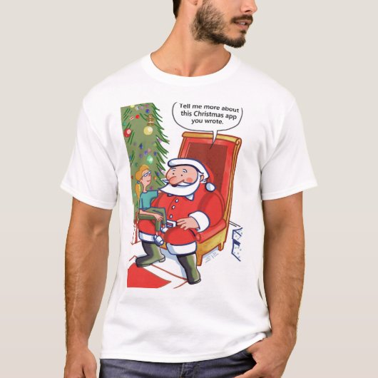 Christmas Business Partners mannen wit T-shirt (Voorkant)