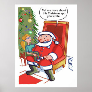 Christmas Business Partners mat poster