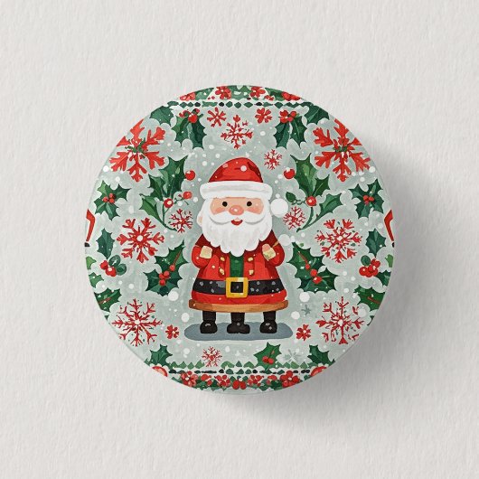 Christmas Button Badge (Voorkant)