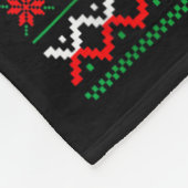 Christmas By Par Santa Sweater Playing Golf Golfer Fleece Deken (Hoek)