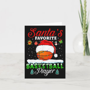 Christmas Bysketbyll Byll Santa Hat Xmas Boys Mann Kaart