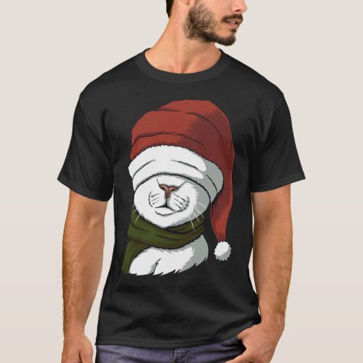 Christmas Ca   for Cat  Cat T-shirt (Voorkant)