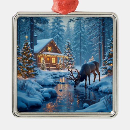 Christmas Cabin Ornament (Voorkant)