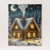 Christmas Cabin Puzzle (Vertical)