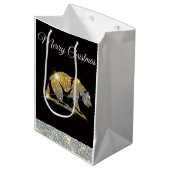 Christmas California Bear Medium Cadeauzakje (Voorkant Gekanteld)