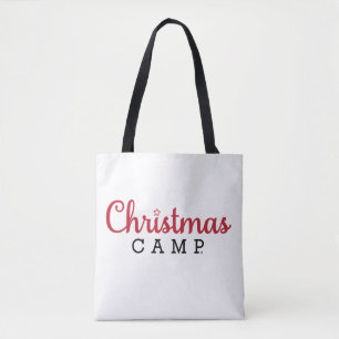 Christmas Camp Canvas tas Kersttassen