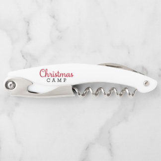 Christmas Camp-flesopener | Wijnliefhebbers cadeau Kurkentrekker
