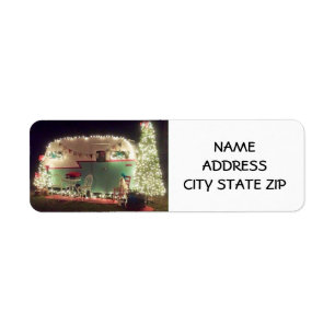 **CHRISTMAS CAMPER** RETURN ADRES ETIKET