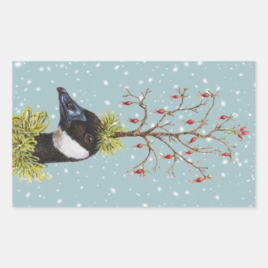 Christmas Canada ganzen stickers (Voorkant)