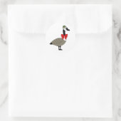 Christmas Canadian Goose Stickers (Sac)