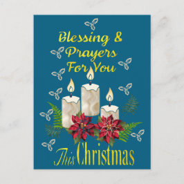 Christmas Candle Blessings and Prayers Briefkaart
