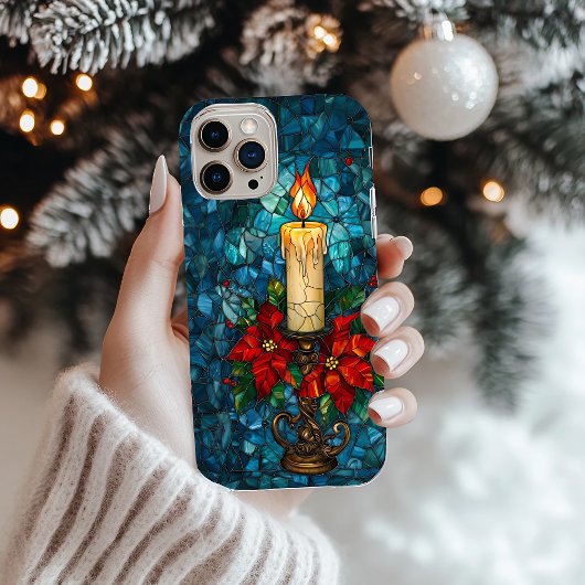 Christmas Candle Glas in lood Design Case-Mate iPhone Case