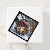 Christmas Candle Lantern Bedankjes Labels (In situ)