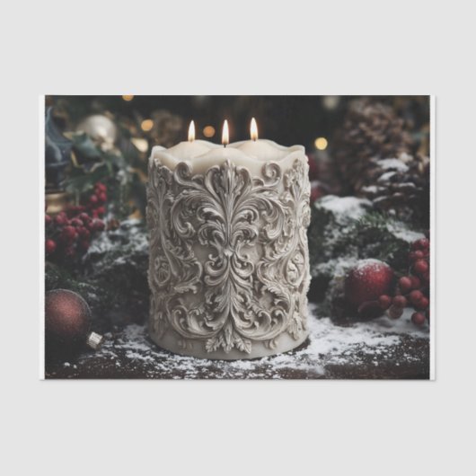 Christmas Candle Tissuepapier (Voorkant)