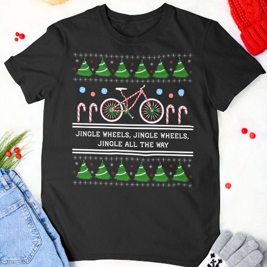 Christmas Candy Cane Cycling T-shirt