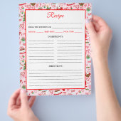 Christmas Candy Cane Snoepjes Recept Pagina Flyer (Hand)