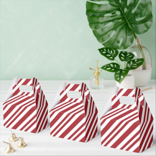 Christmas Candy Cane Stripes Bedankdoosjes (Meervoudige)