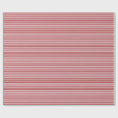 Christmas Candy Cane Stripes Cadeaupapier (Vlak)