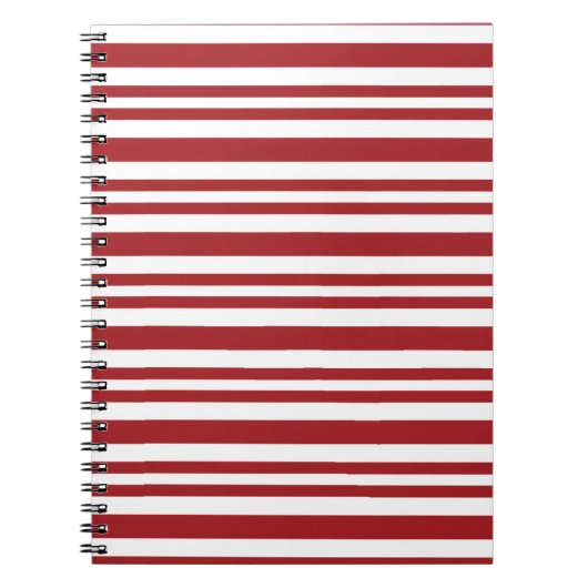 Christmas Candy Cane Stripes Notitieboek (Voorkant)