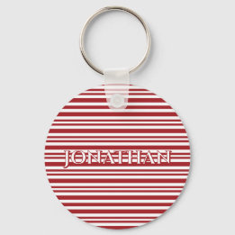 Christmas Candy Cane Stripes Sleutelhanger