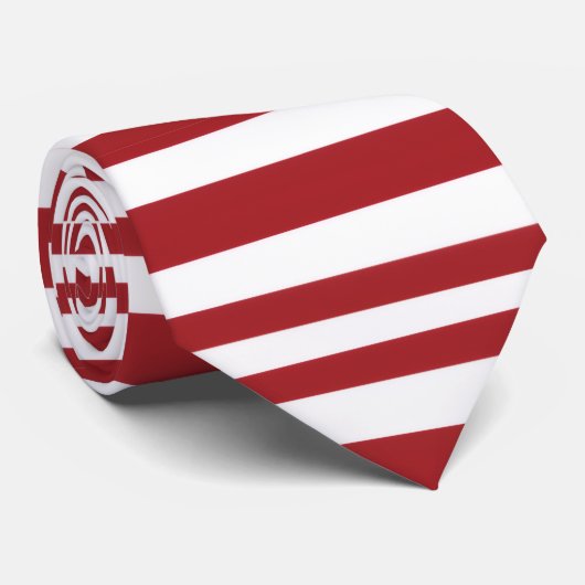 Christmas Candy Cane Stripes Stropdas (Opgerold)