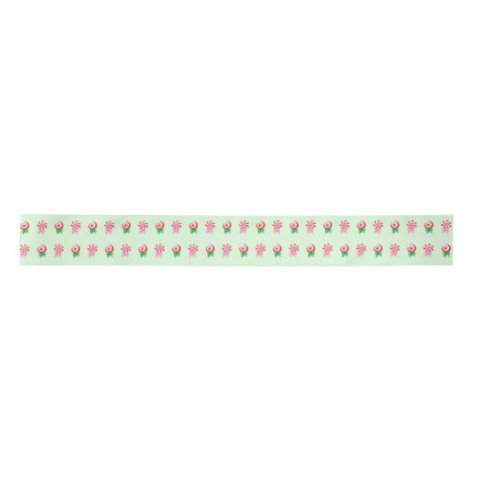 Christmas Candy Cane Swirls Pattern Lint (Voorkant)