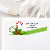Christmas Candy Canes retour adreslabels Etiket (Insitu)