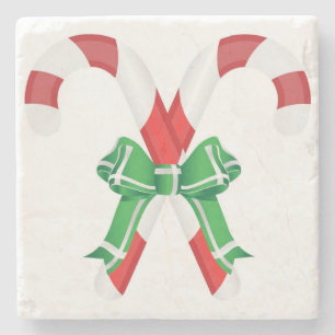 CHRISTMAS CANDYCANES STENEN ONDERZETTER