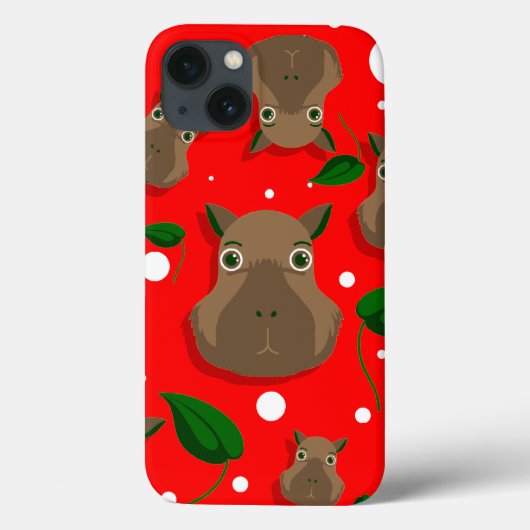 christmas capybara Case-Mate iPhone case (Achterkant)