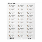 Christmas Car Custom Holiday Retour Adres Label (Full Sheet)