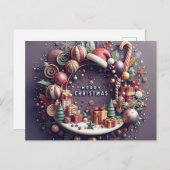 Christmas Card - 3D Theme Feestdagenkaart (Voorkant / Achterkant)