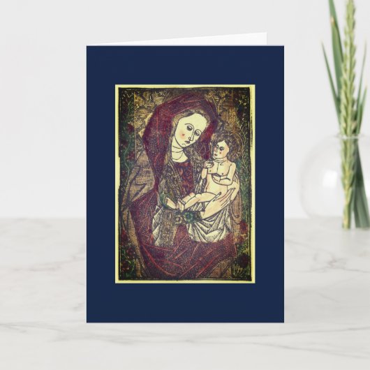 CHRISTMAS Card ALLEMANDE MADONNA ET ENFANT (Devant)