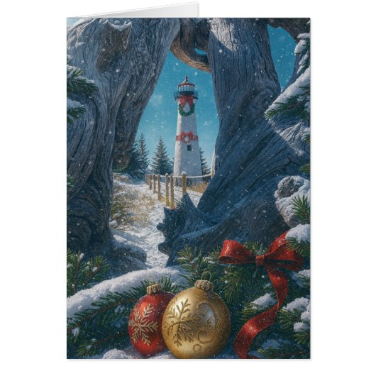 Christmas Card - Crisp Point Lighthouse (Devant)