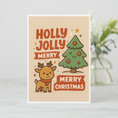 Christmas card feestdagenkaart (Staand voorkant)