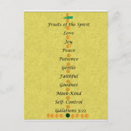 Christmas card- fruits of the spirit feestdagenkaart