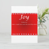 Christmas card -Joy Feestdagenkaart (Staand voorkant)