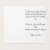 Christmas Card Religious Personalized Kaart (Binnenkant ongevouwen)
